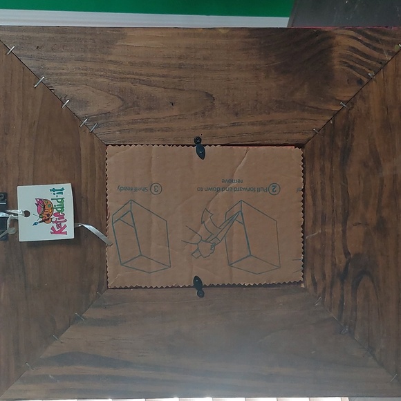 Handmade and handpainted wooden picture frame - Picture 2 of 2